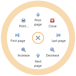 Report context menu