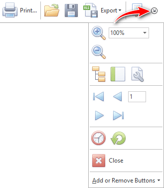 All toolbar commands
