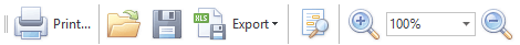 Report toolbar