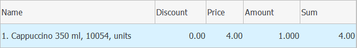Product without modifiers