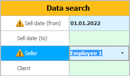 Changed search criteria