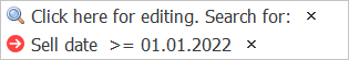 There is only one search term left.