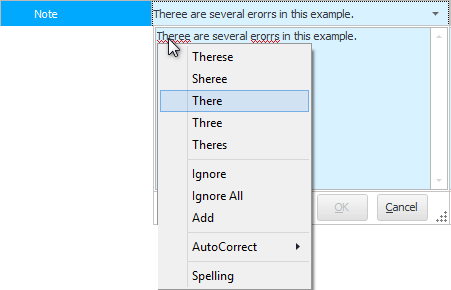 Error in a word