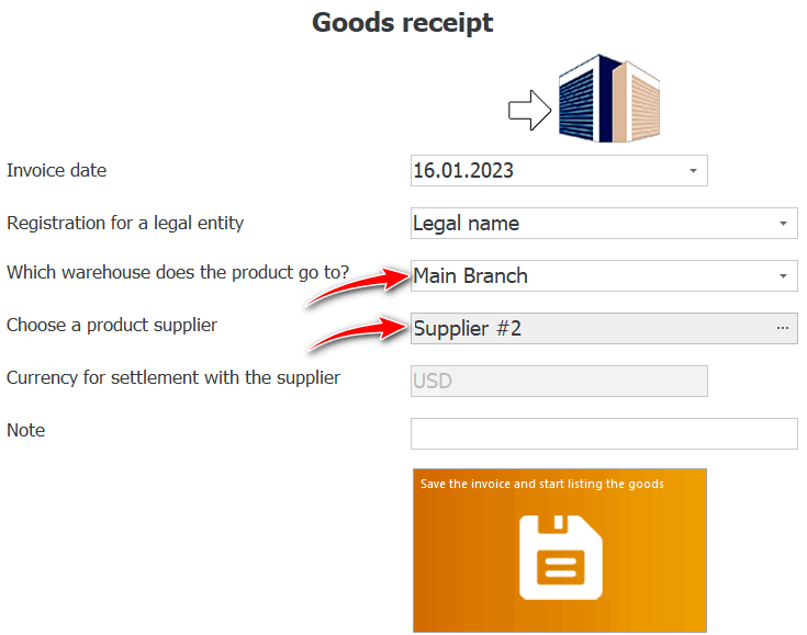 Invoice basic information