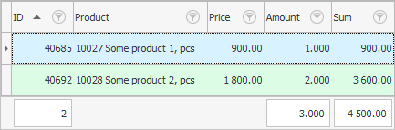 Invoice composition