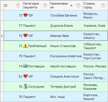 Отменено фиксирование строки