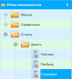 Реестр для страховой компании с именами пациентов и списком оказанных услуг