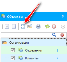 Показать все объекты на карте