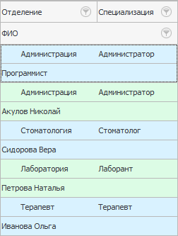 Строка в два этажа