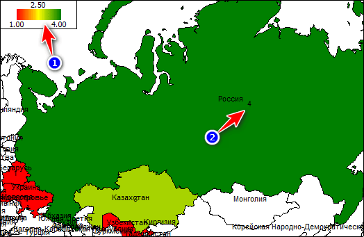 Анализ количества клиентов по странам