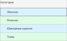 Категории товаров