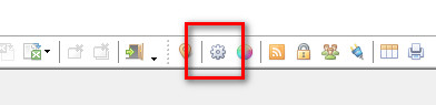 Opening settings through the panel