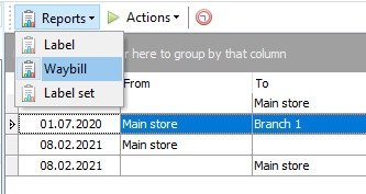  Invoice selection 