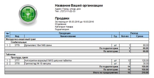 Учет в Excel